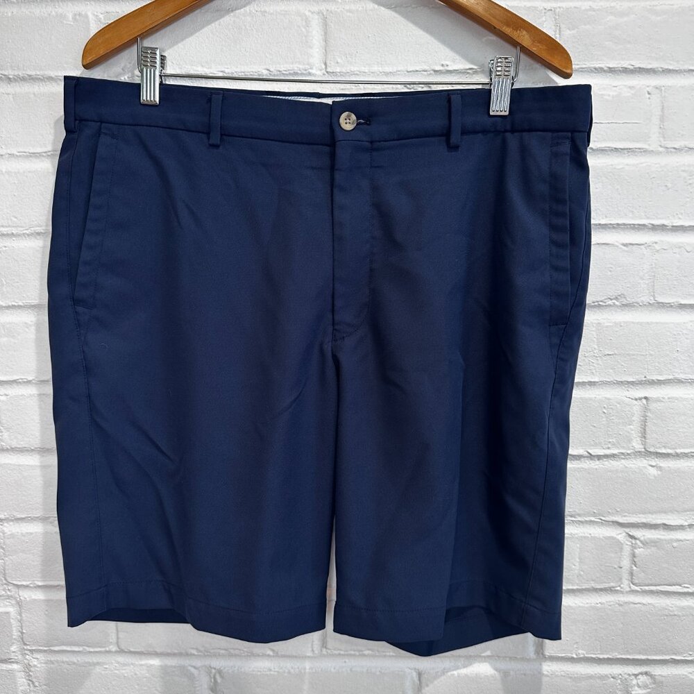 Peter Millar Golf Shorts Prima Cotton Navy Blue Men's 36